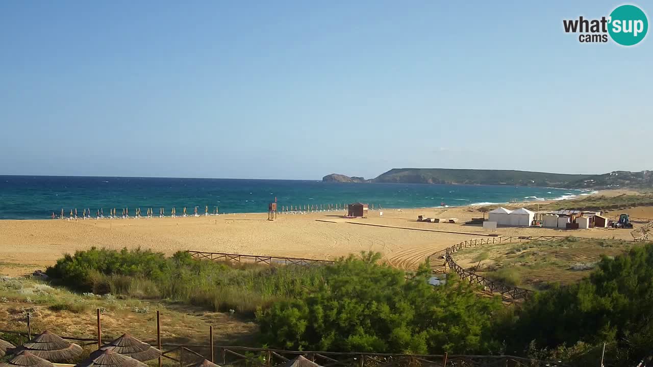 Webcam Torre dei Corsari – Vue en direct sur la plage depuis Punta Usai