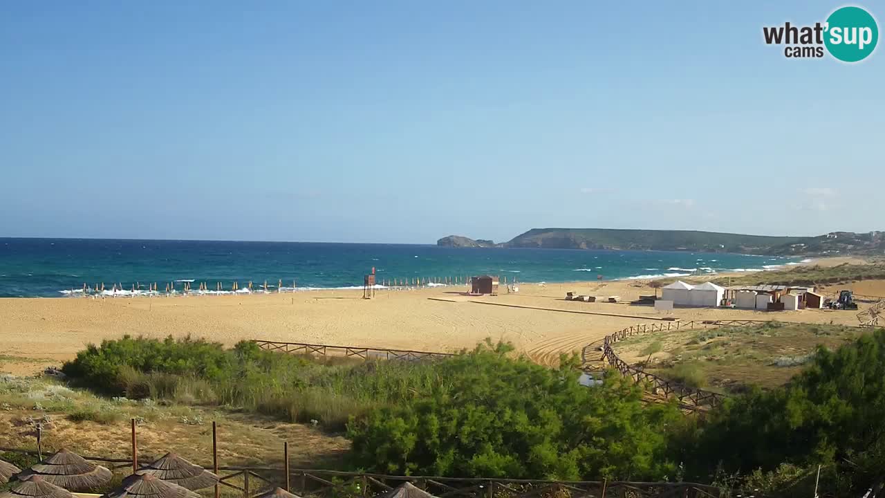 Webcam Torre dei Corsari – Liveblick auf den Strand von Punta Usai