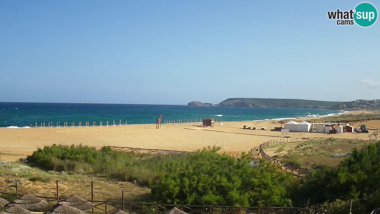 Webcam Torre dei Corsari – Vista live sulla spiaggia da Punta Usai