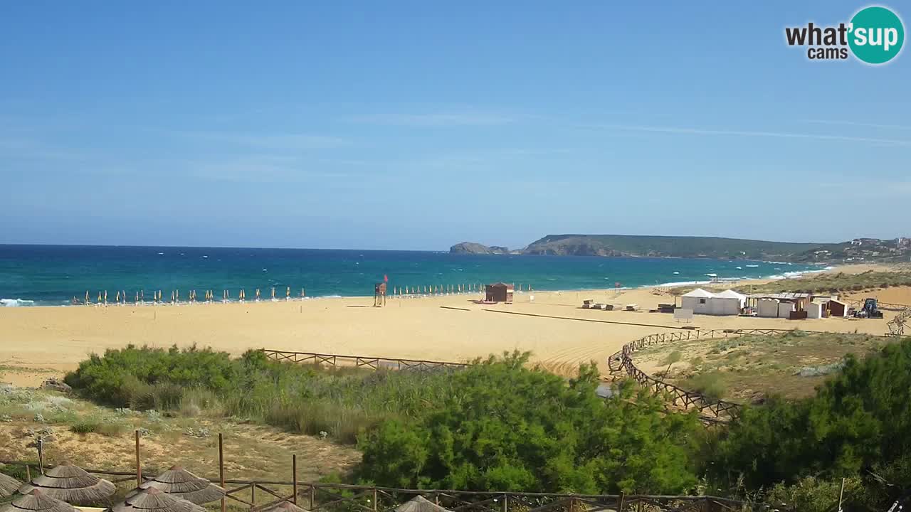 Webcam Torre dei Corsari – Liveblick auf den Strand von Punta Usai