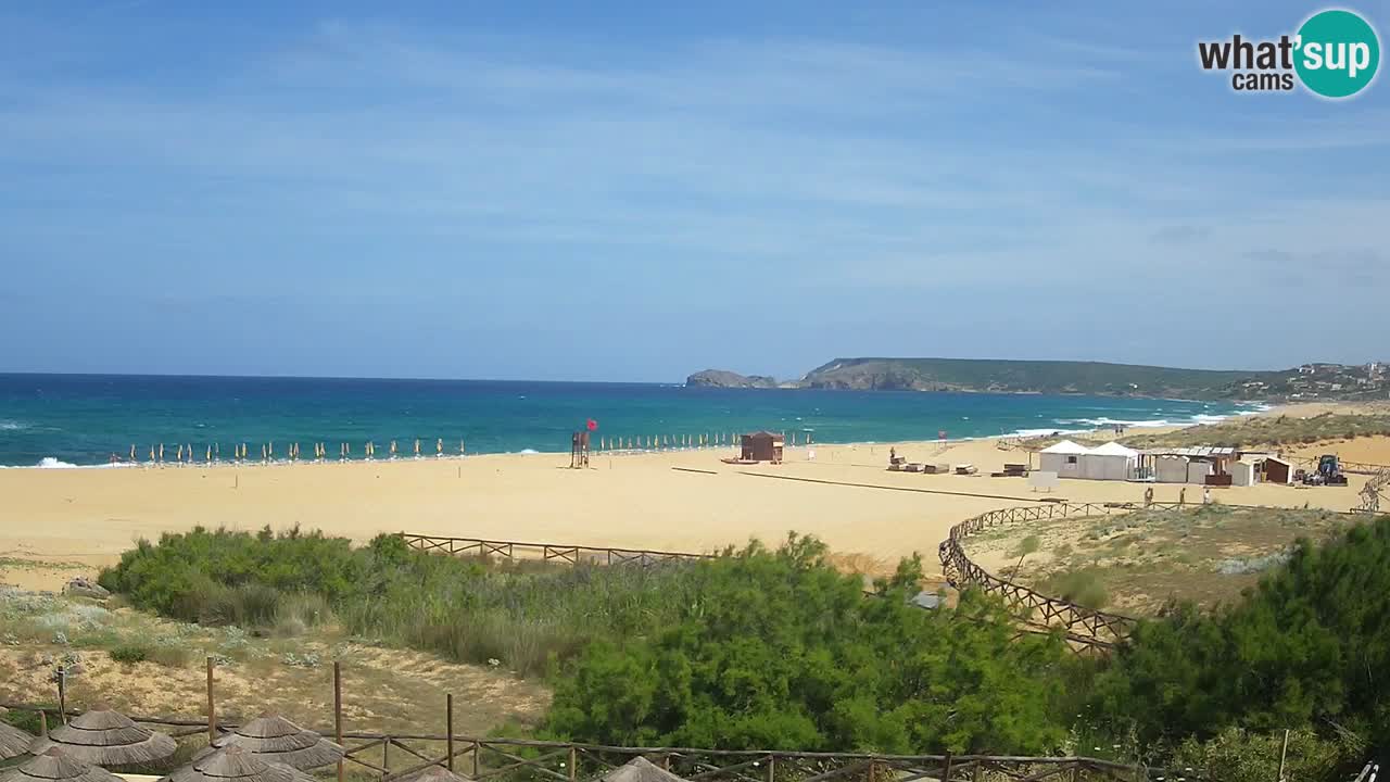 Webcam Torre dei Corsari – Vue en direct sur la plage depuis Punta Usai