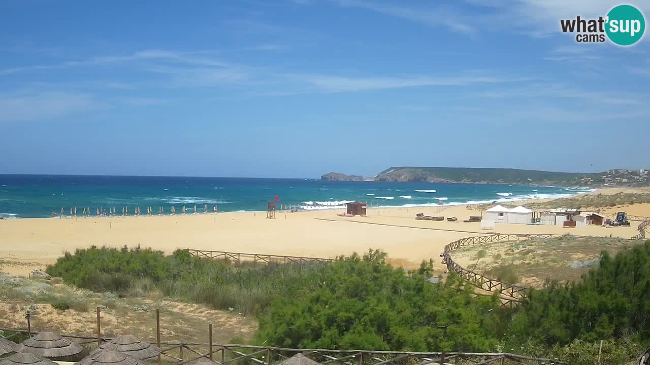 Webcam Torre dei Corsari – Vue en direct sur la plage depuis Punta Usai