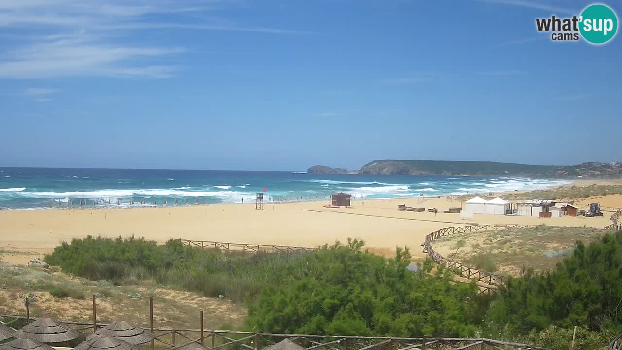 Webcam Torre dei Corsari – Liveblick auf den Strand von Punta Usai