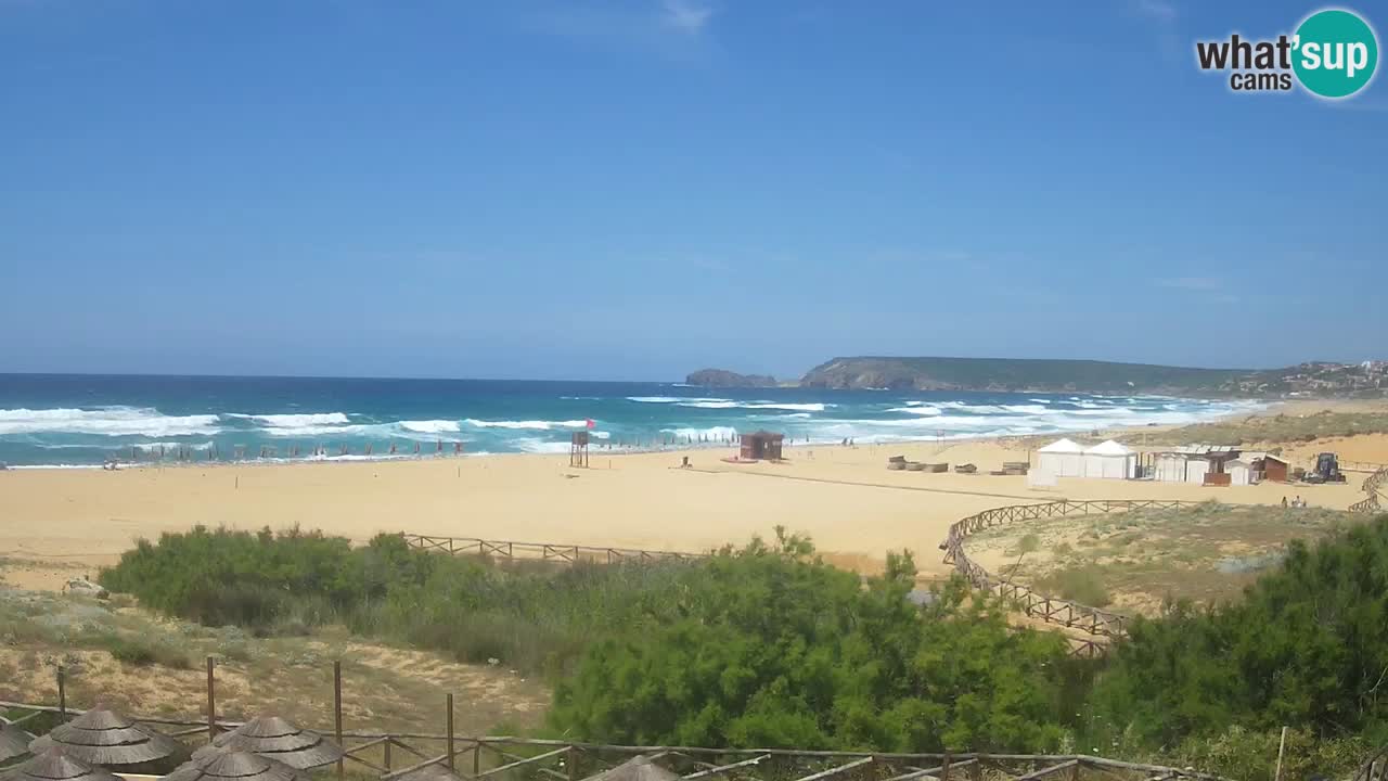 Webcam Torre dei Corsari – Liveblick auf den Strand von Punta Usai