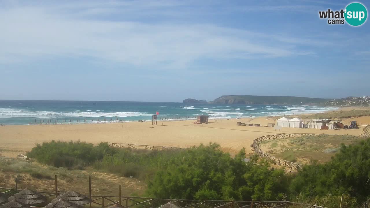 Webcam Torre dei Corsari – Vista live sulla spiaggia da Punta Usai