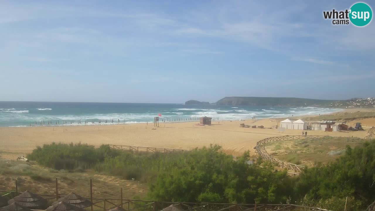 Webcam Torre dei Corsari – Vista live sulla spiaggia da Punta Usai