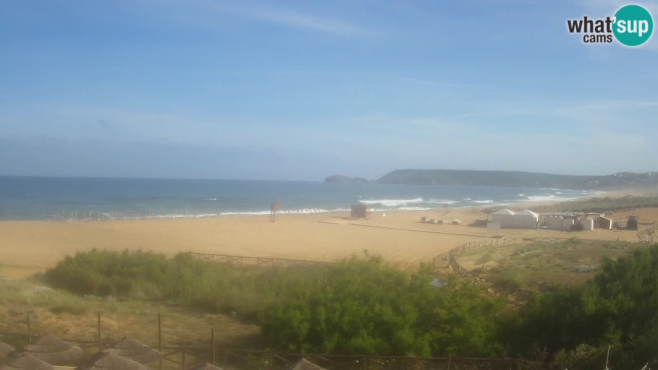 Web kamera Torre dei Corsari – Pogled uživo na plažu s Punta Usai