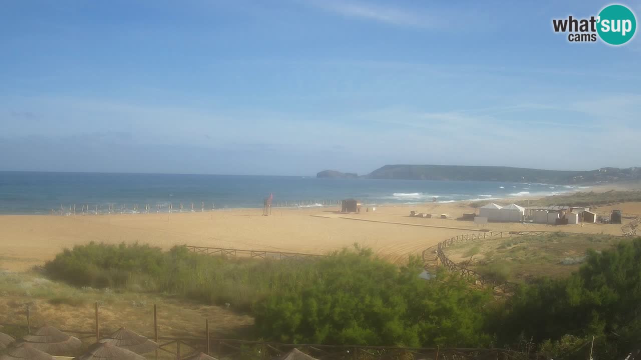 Cámara web Torre dei Corsari – Vista en directo de la playa desde Punta Usai