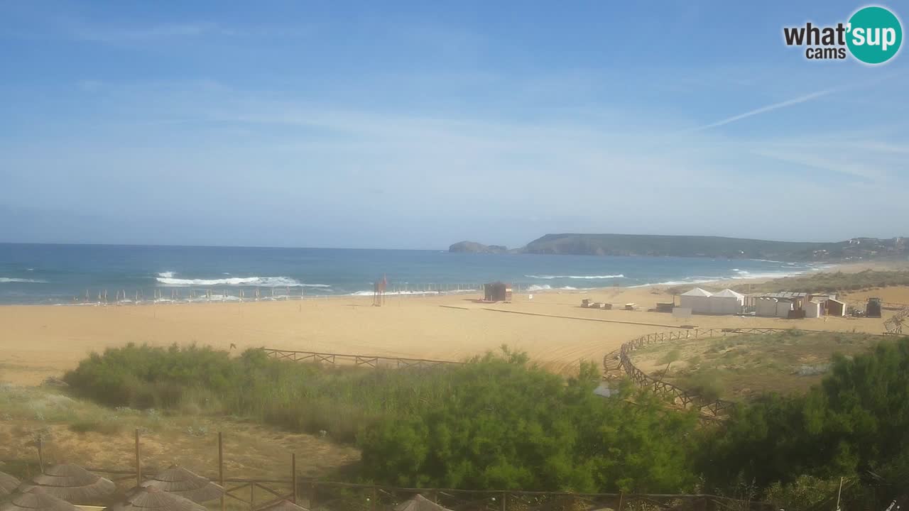 Cámara web Torre dei Corsari – Vista en directo de la playa desde Punta Usai