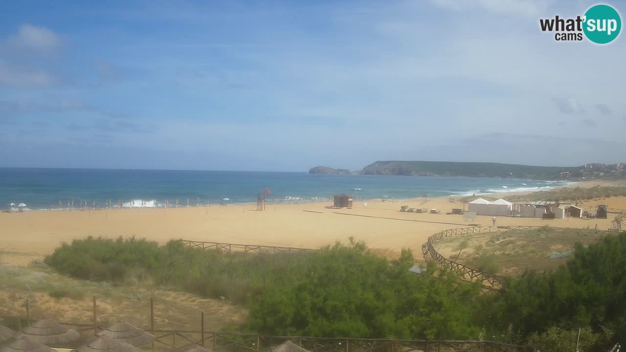 Webcam Torre dei Corsari – Vista live sulla spiaggia da Punta Usai
