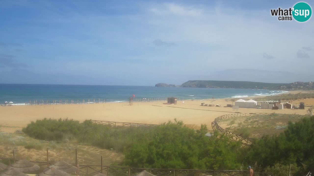 Cámara web Torre dei Corsari – Vista en directo de la playa desde Punta Usai