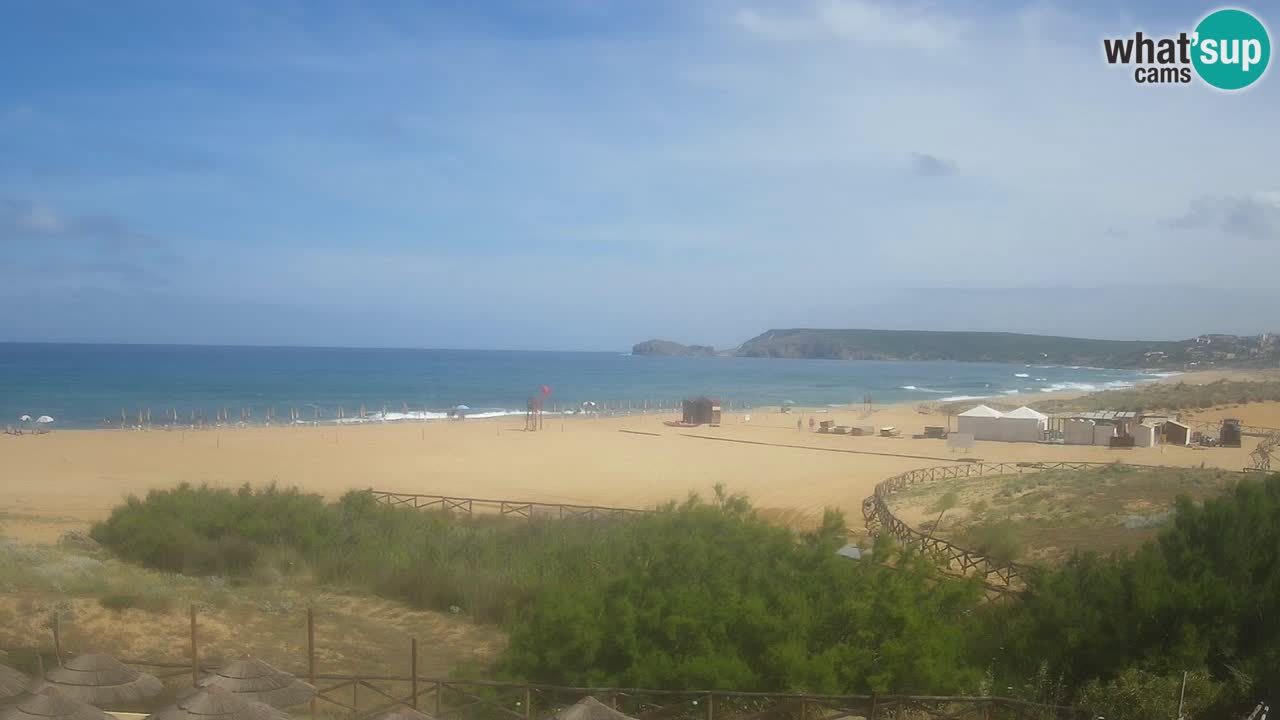 Webcam Torre dei Corsari – Vista live sulla spiaggia da Punta Usai
