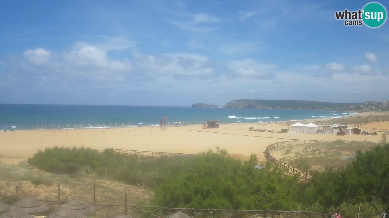 Webcam Torre dei Corsari – Vista live sulla spiaggia da Punta Usai