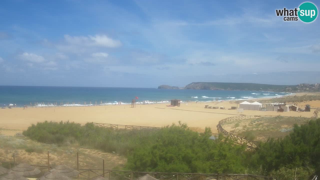 Webcam Torre dei Corsari – Vista live sulla spiaggia da Punta Usai