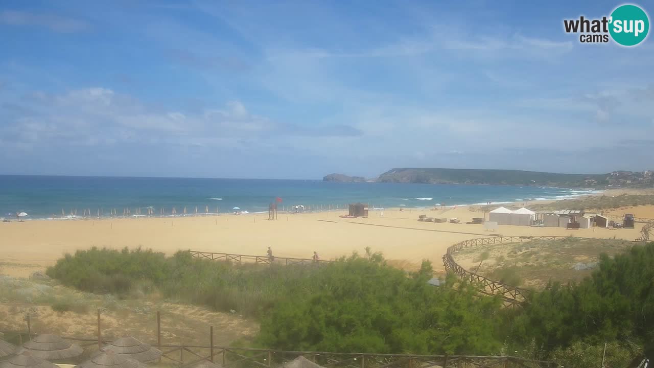 Webcam Torre dei Corsari – Liveblick auf den Strand von Punta Usai