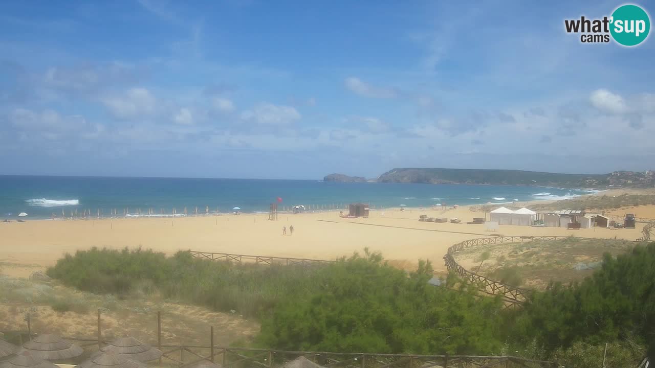 Webcam Torre dei Corsari – Vista live sulla spiaggia da Punta Usai