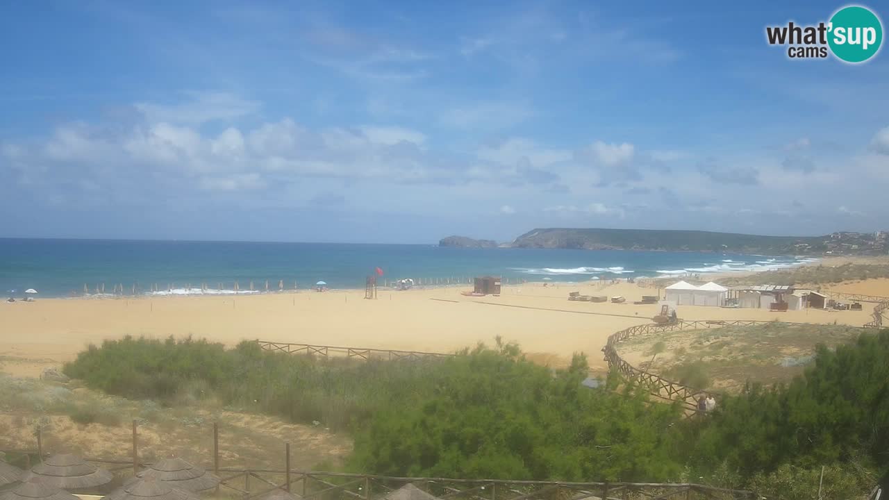 Webcam Torre dei Corsari – Vue en direct sur la plage depuis Punta Usai