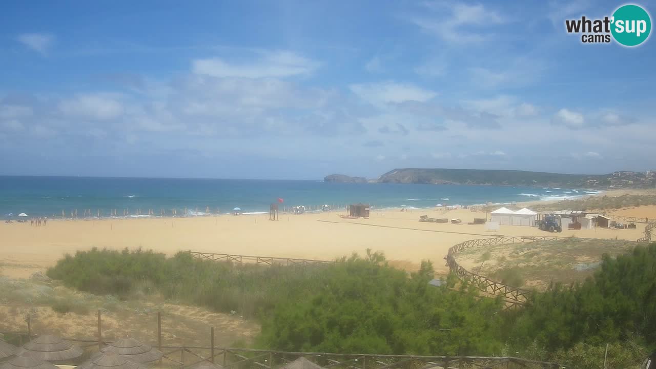 Webcam Torre dei Corsari – Vue en direct sur la plage depuis Punta Usai