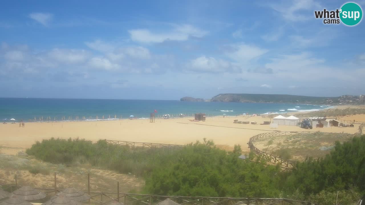 Webcam Torre dei Corsari – Vista live sulla spiaggia da Punta Usai