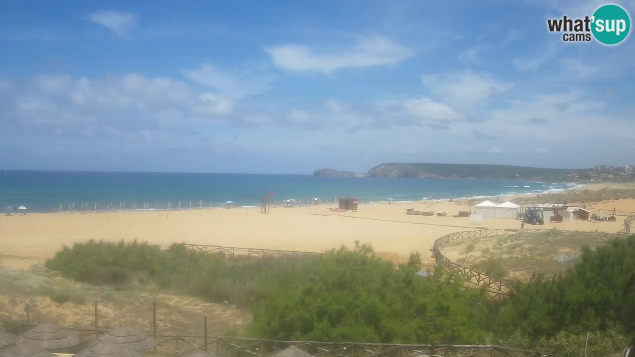 Cámara web Torre dei Corsari – Vista en directo de la playa desde Punta Usai