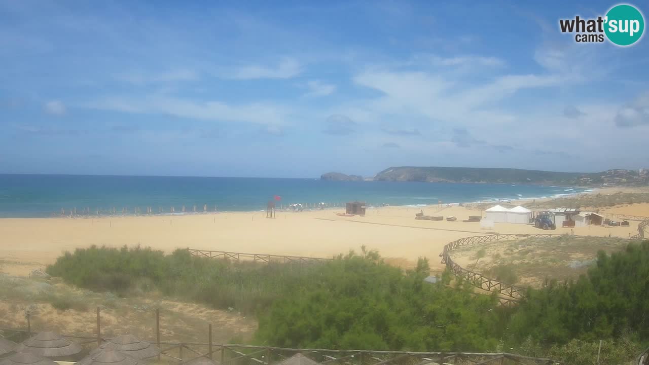 Webcam Torre dei Corsari – Liveblick auf den Strand von Punta Usai