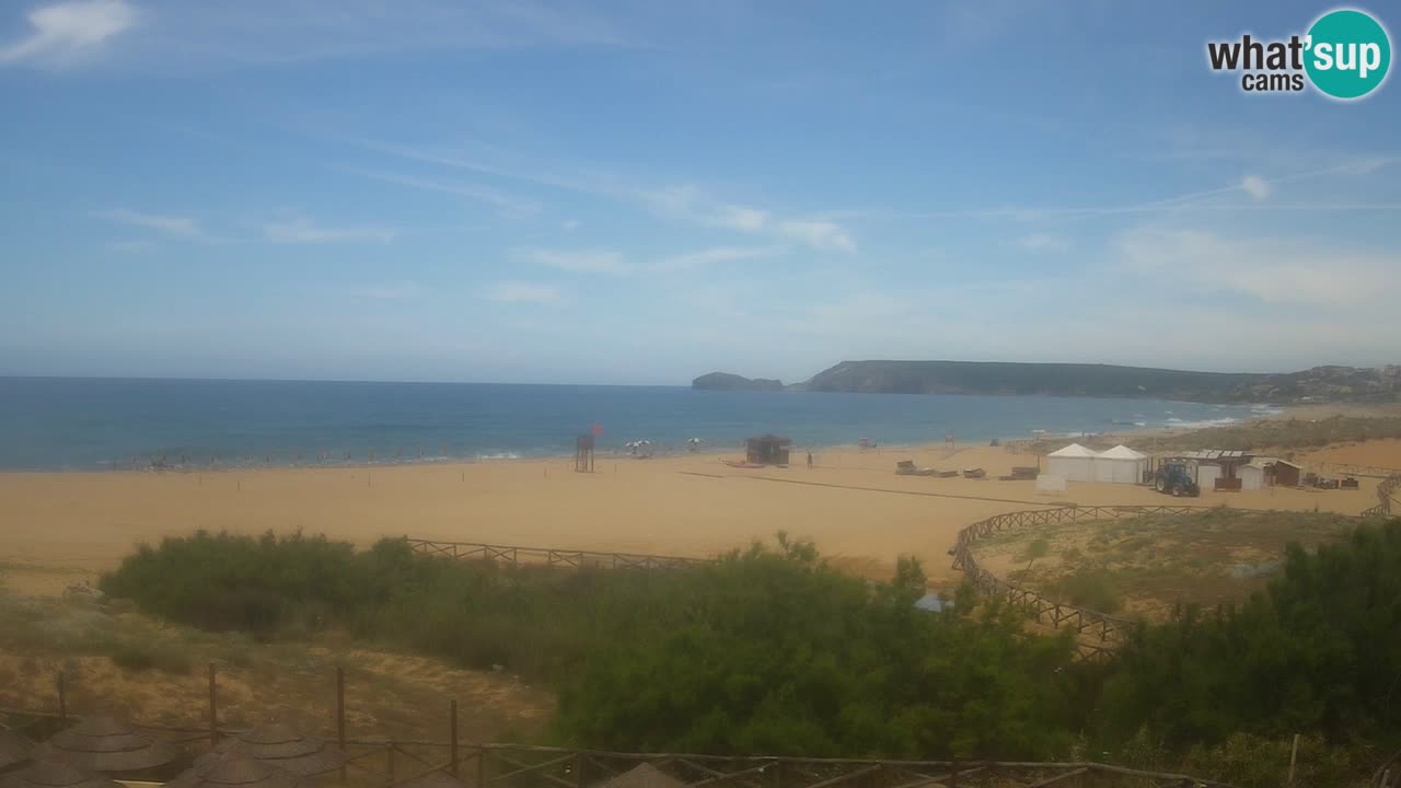 Cámara web Torre dei Corsari – Vista en directo de la playa desde Punta Usai
