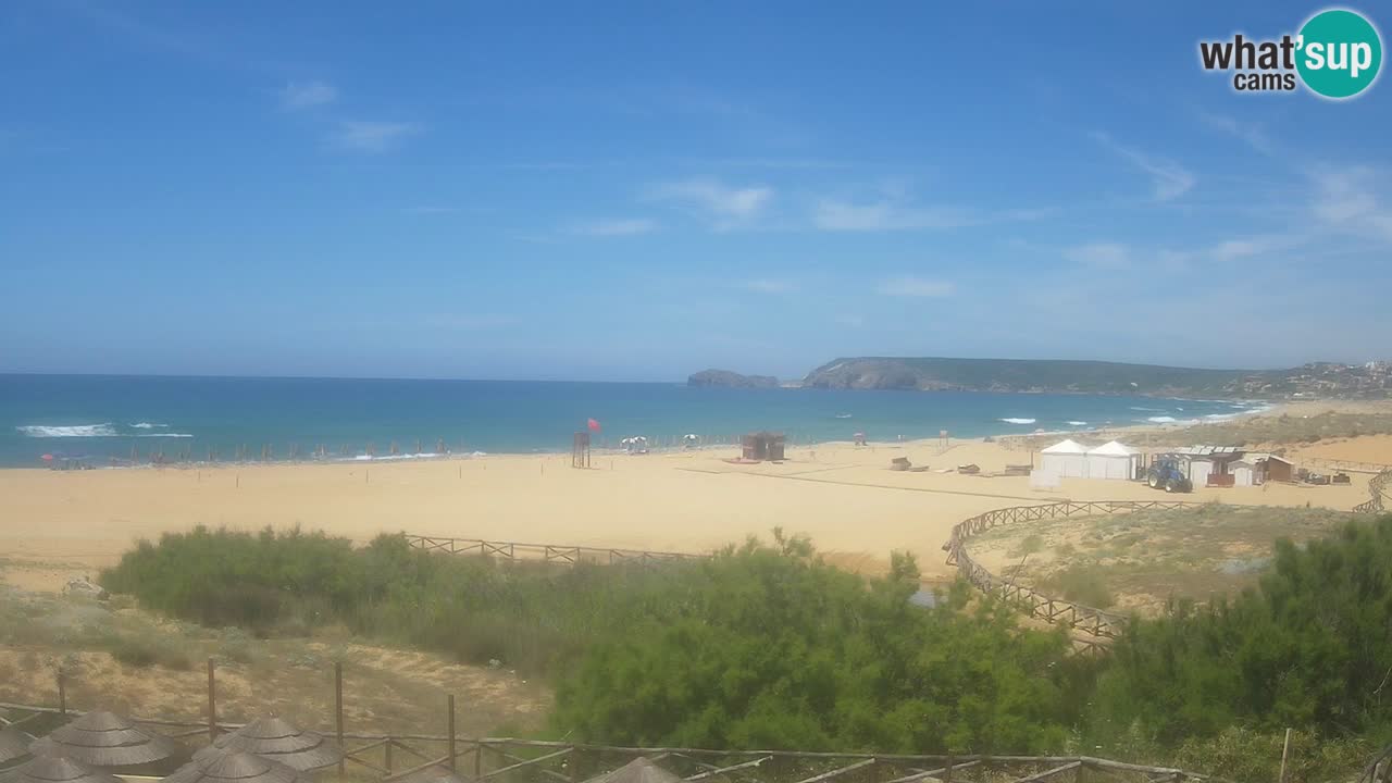 Webcam Torre dei Corsari – Vista live sulla spiaggia da Punta Usai