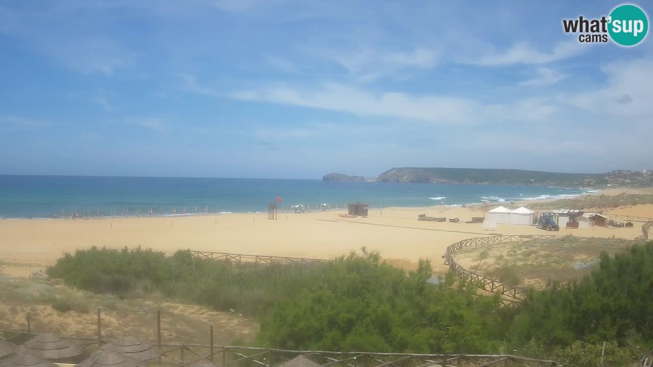 Webcam Torre dei Corsari – Vue en direct sur la plage depuis Punta Usai