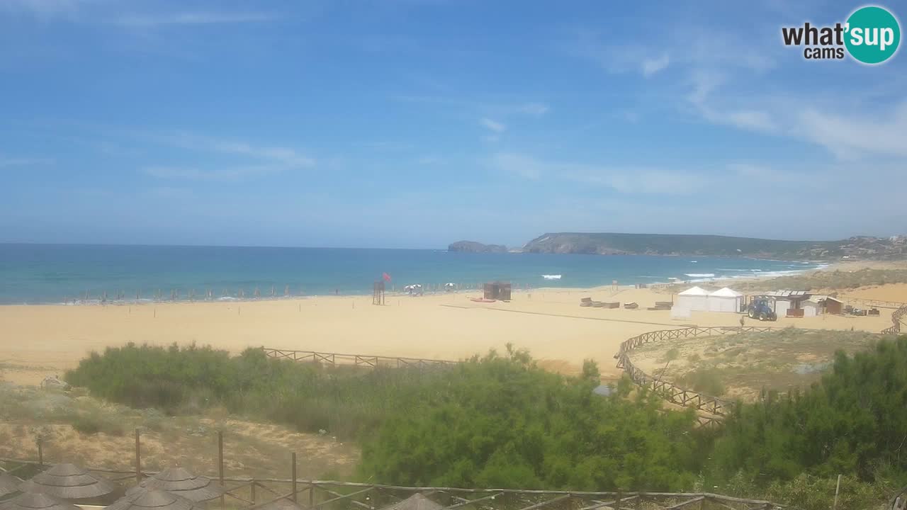 Webcam Torre dei Corsari – Liveblick auf den Strand von Punta Usai