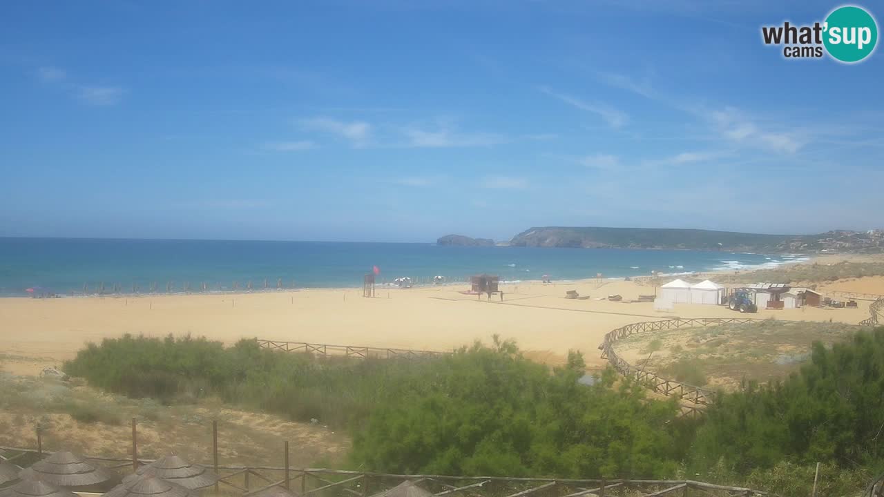 Webcam Torre dei Corsari – Vista live sulla spiaggia da Punta Usai