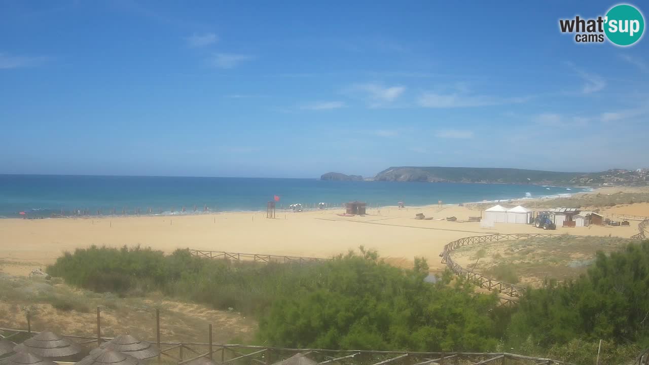 Webcam Torre dei Corsari – Vista live sulla spiaggia da Punta Usai