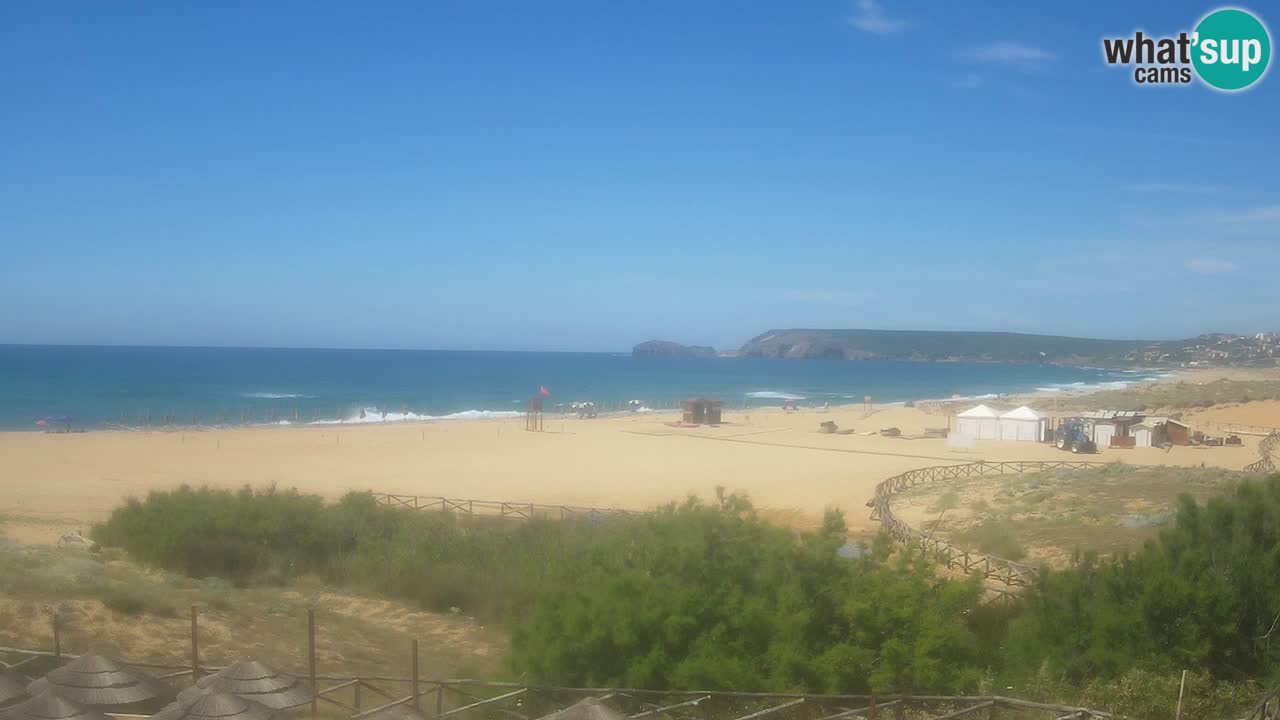 Webcam Torre dei Corsari – Vue en direct sur la plage depuis Punta Usai