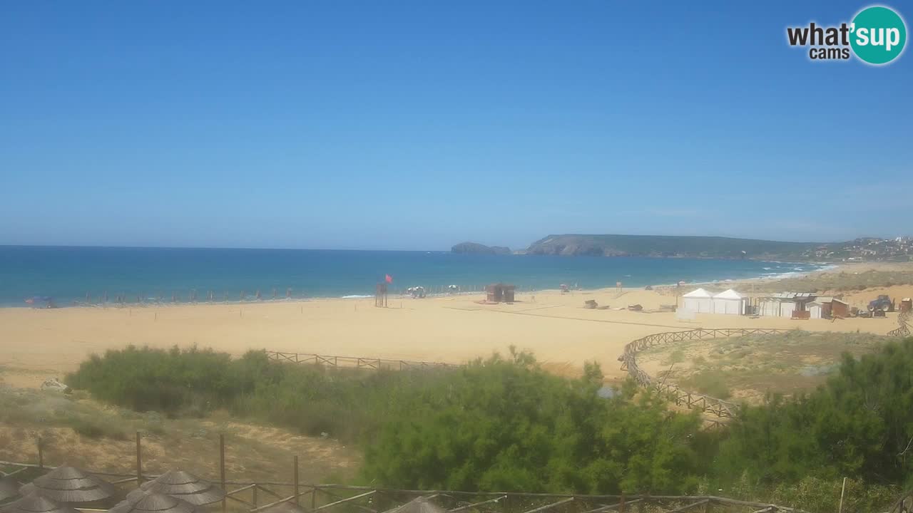 Cámara web Torre dei Corsari – Vista en directo de la playa desde Punta Usai