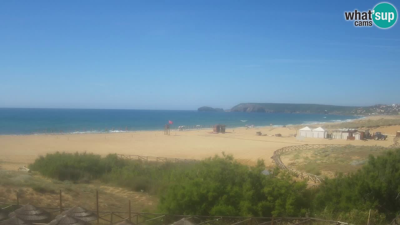Cámara web Torre dei Corsari – Vista en directo de la playa desde Punta Usai