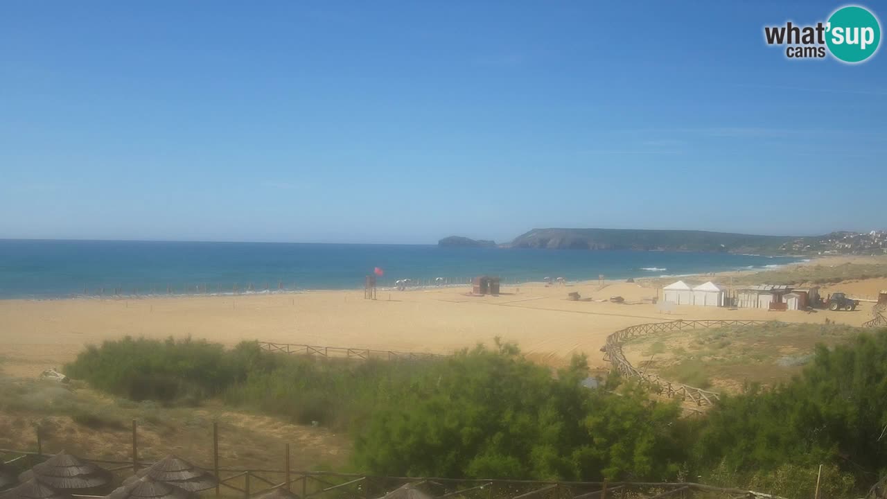 Cámara web Torre dei Corsari – Vista en directo de la playa desde Punta Usai
