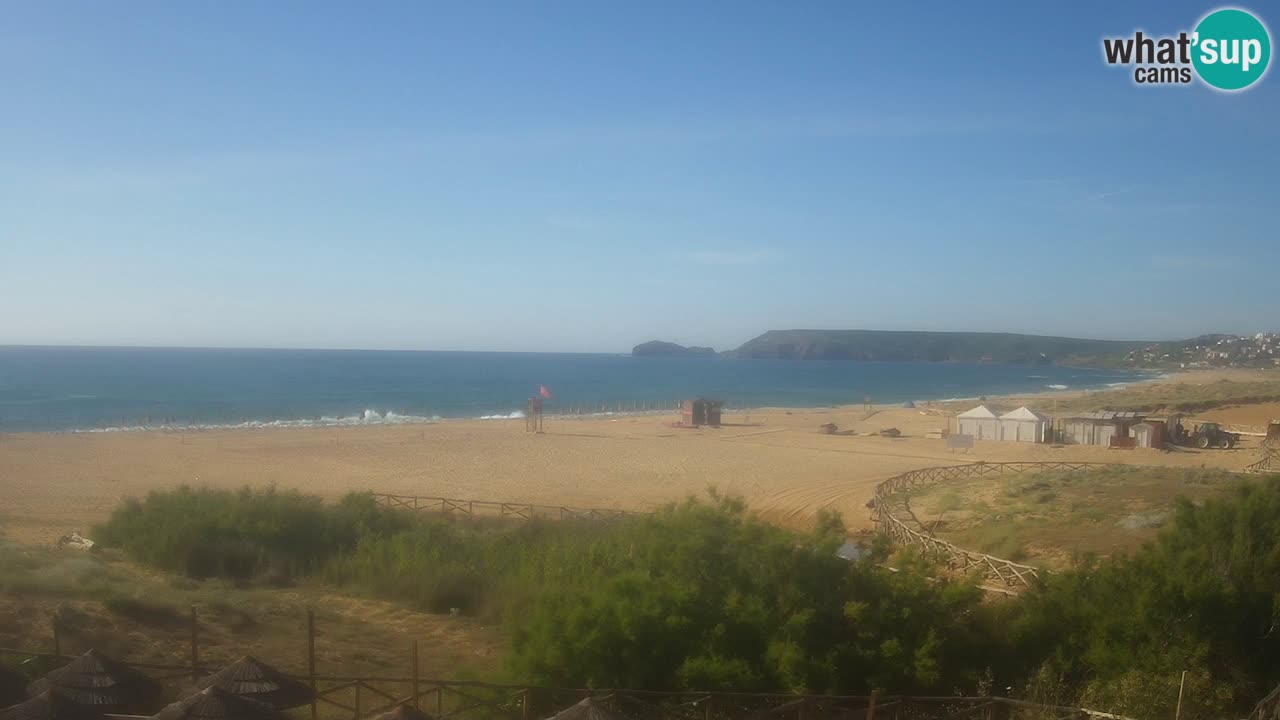 Cámara web Torre dei Corsari – Vista en directo de la playa desde Punta Usai