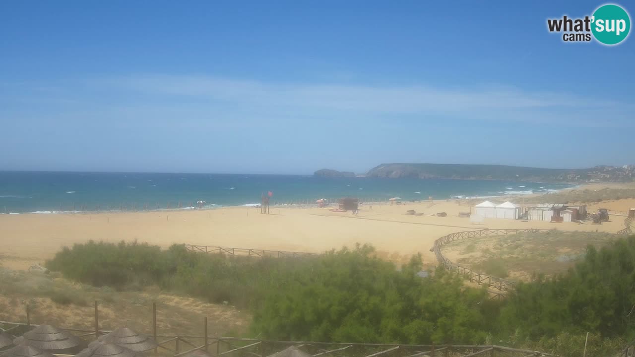Spletna kamera Torre dei Corsari – Pogled v živo na plažo s Punta Usai