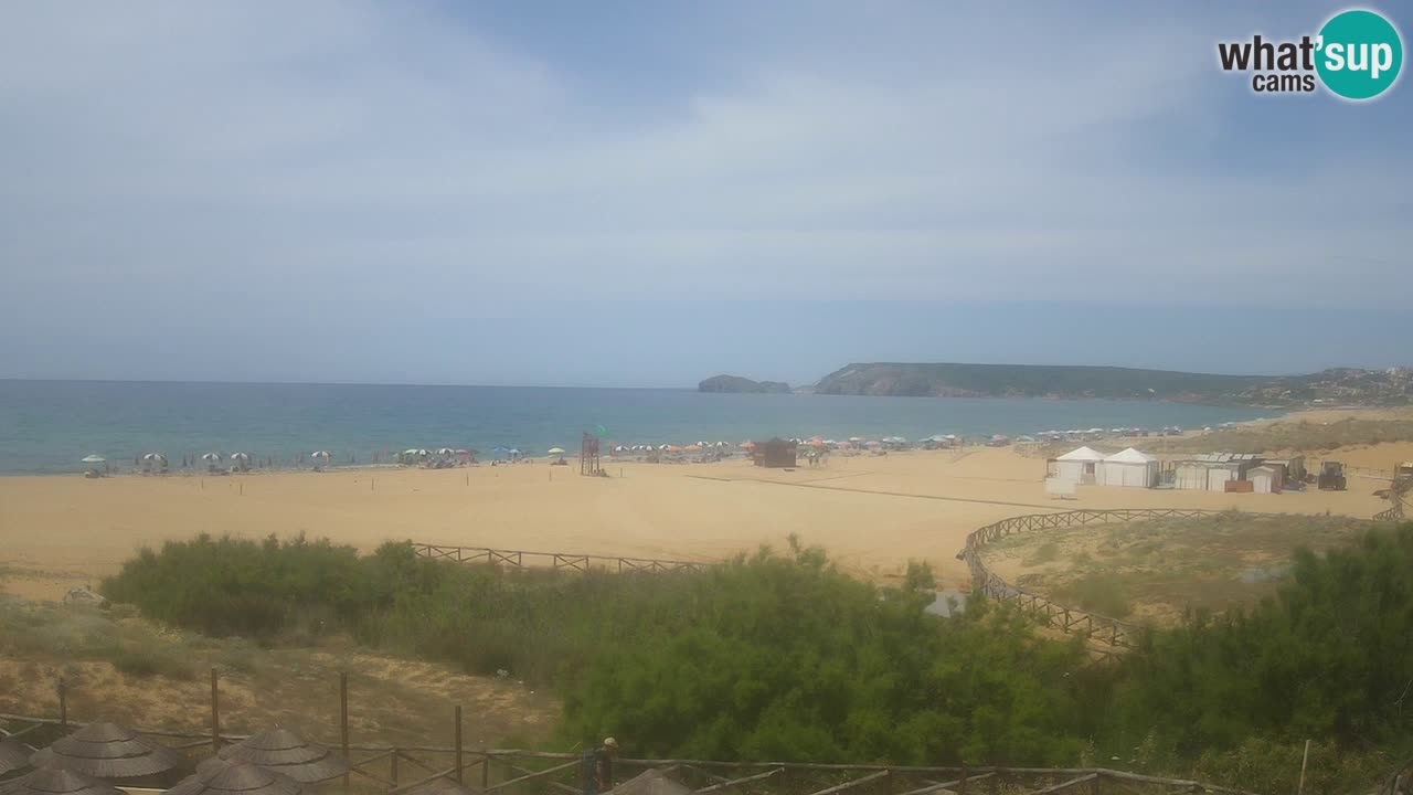 Cámara web Torre dei Corsari – Vista en directo de la playa desde Punta Usai