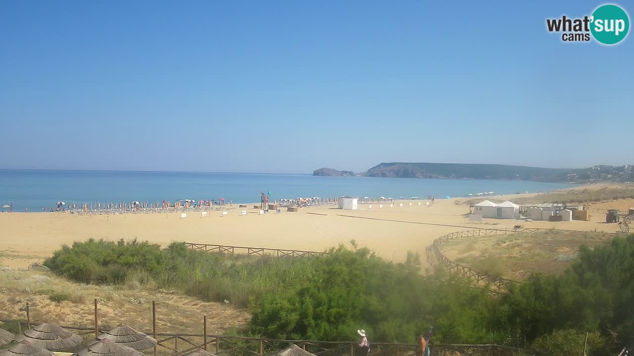 Webcam Torre dei Corsari – Vista live sulla spiaggia da Punta Usai