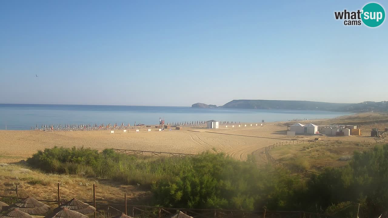 Webcam Torre dei Corsari – Vista live sulla spiaggia da Punta Usai