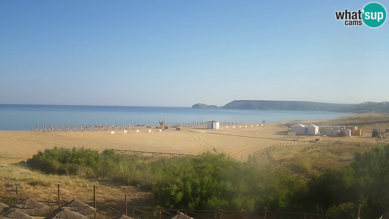 Web kamera Torre dei Corsari – Pogled uživo na plažu s Punta Usai