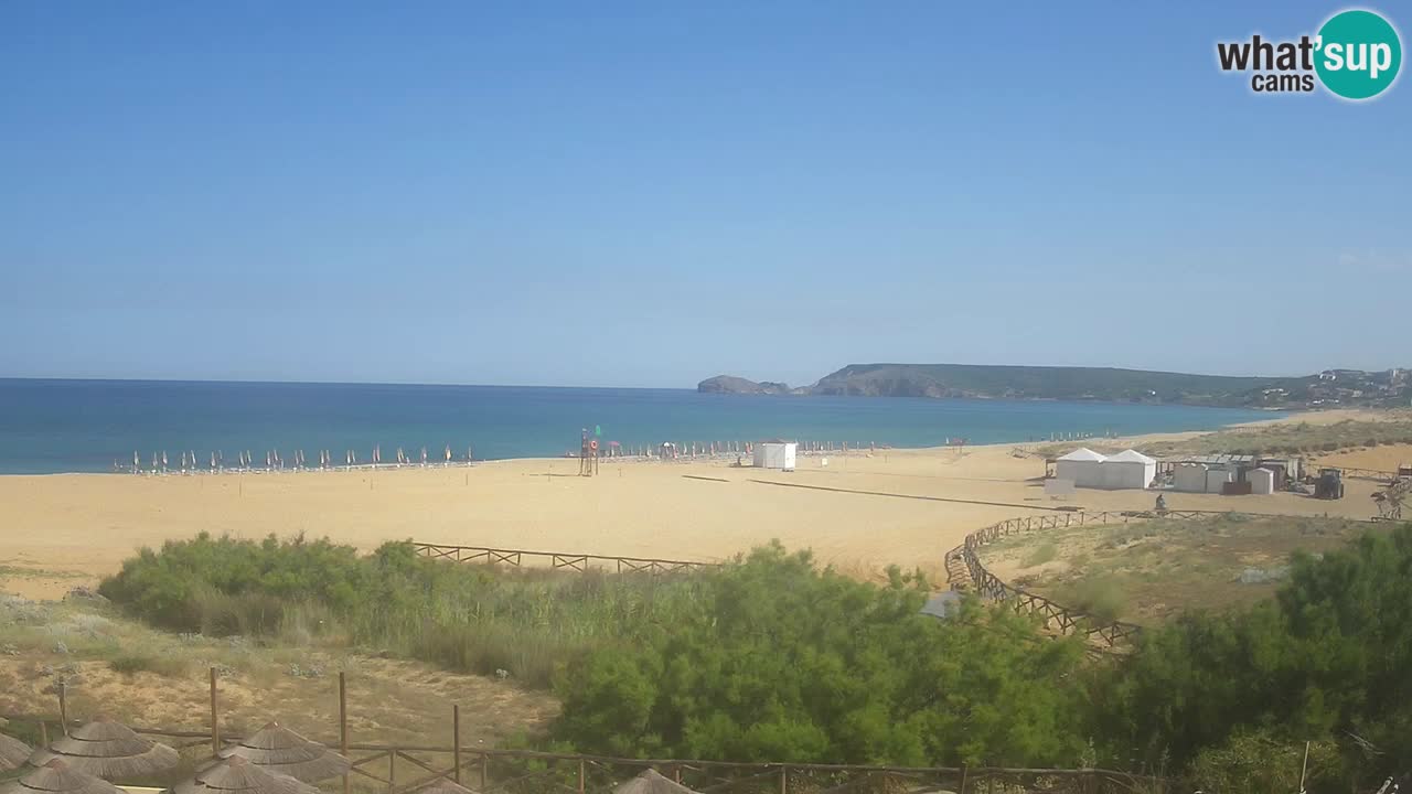 Webcam Torre dei Corsari – Vista live sulla spiaggia da Punta Usai