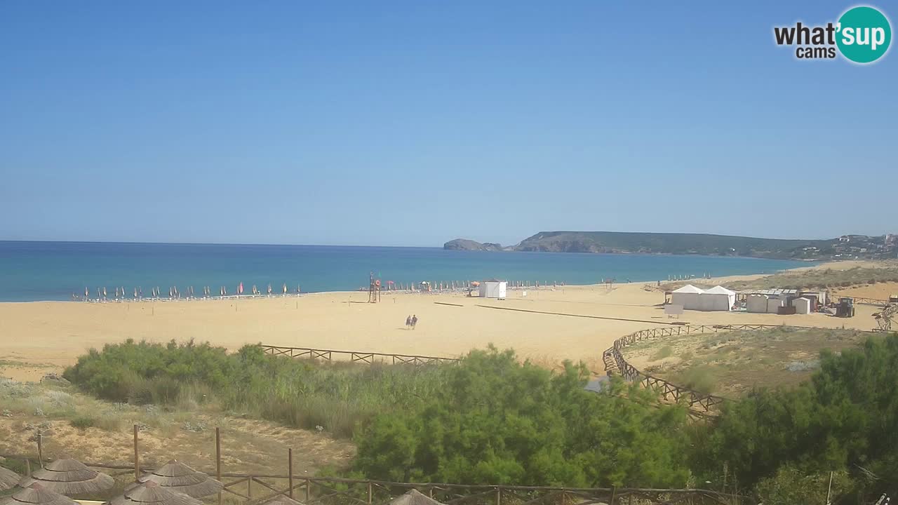 Webcam Torre dei Corsari – Liveblick auf den Strand von Punta Usai