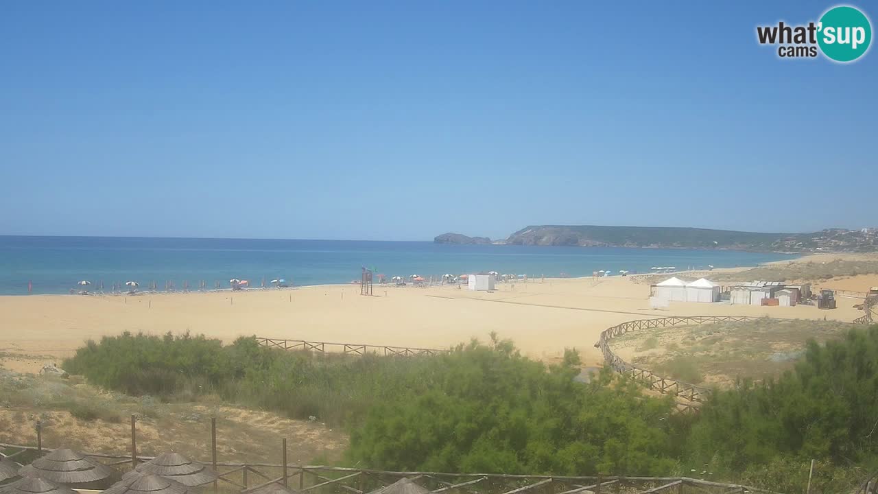 Webcam Torre dei Corsari – Vista live sulla spiaggia da Punta Usai
