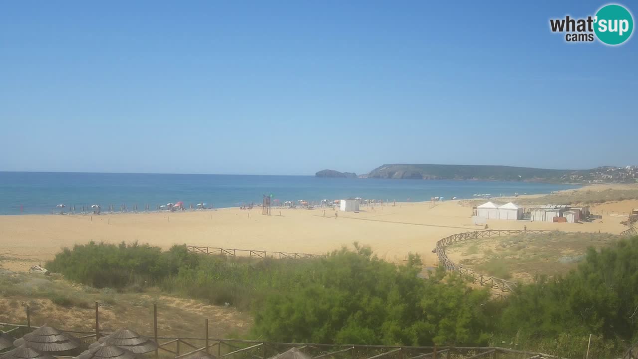 Cámara web Torre dei Corsari – Vista en directo de la playa desde Punta Usai