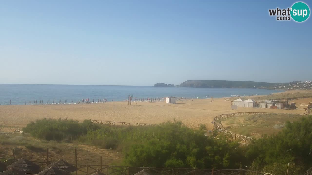 Cámara web Torre dei Corsari – Vista en directo de la playa desde Punta Usai