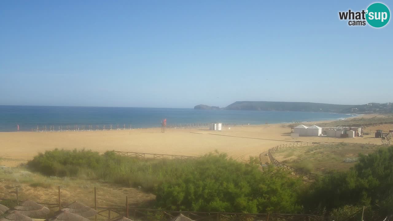 Web kamera Torre dei Corsari – Pogled uživo na plažu s Punta Usai