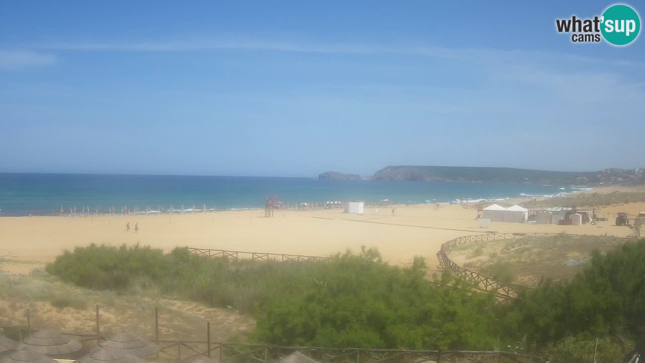 Cámara web Torre dei Corsari – Vista en directo de la playa desde Punta Usai