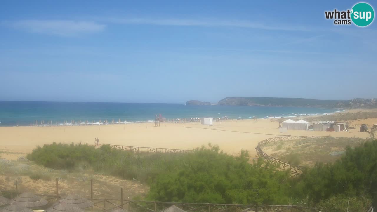 Cámara web Torre dei Corsari – Vista en directo de la playa desde Punta Usai
