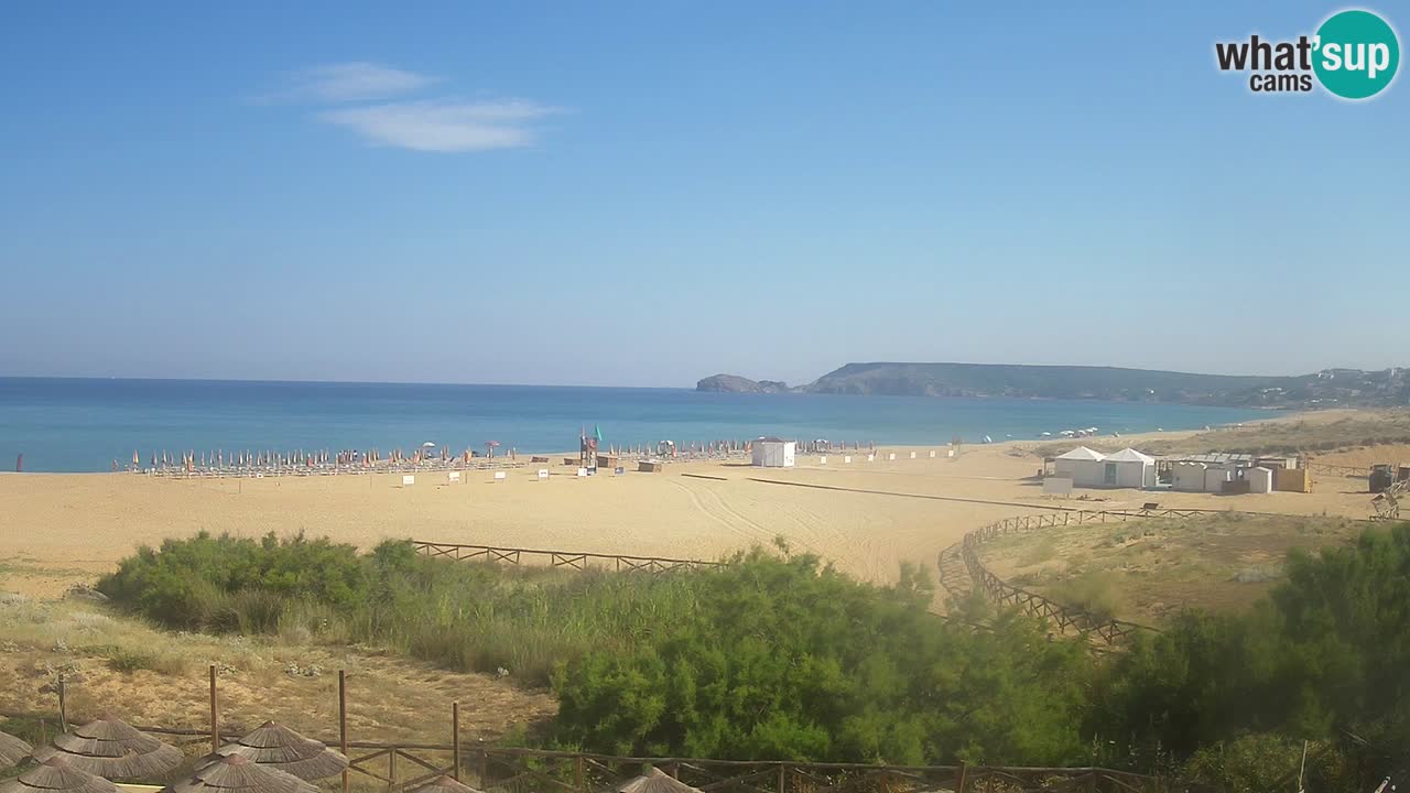 Webcam Torre dei Corsari – Vista live sulla spiaggia da Punta Usai